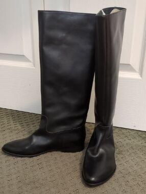 Source Unknown Black Over-the-Knee Riding Boots